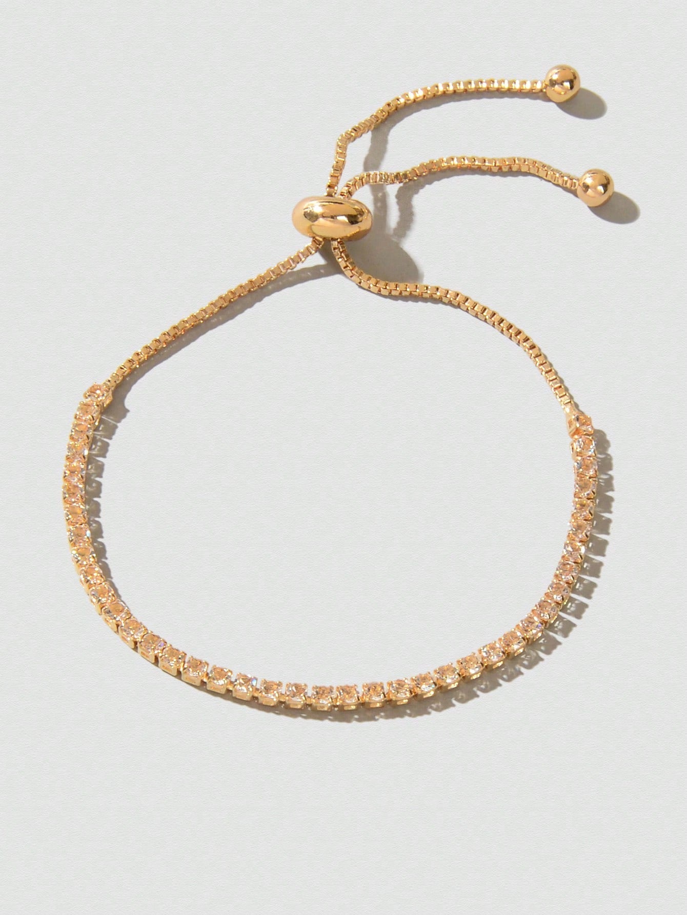 Adjustable Slider Bracelet with Diamonds Sparkle Shine Jewelry-5